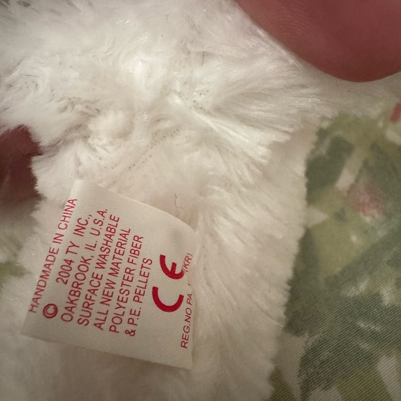 Ty Bianca Fluffy White Cat Plush Toy - Picture 4 of 4